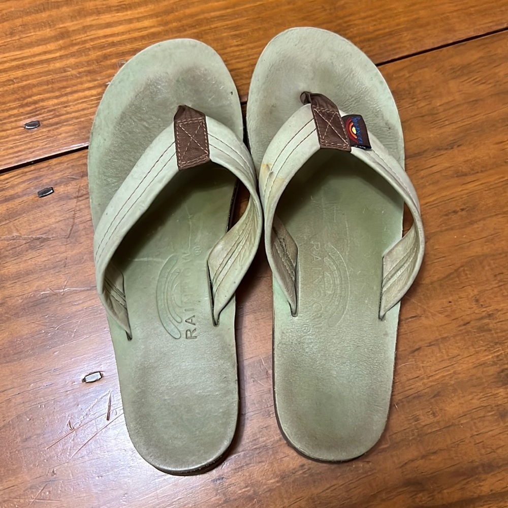 Rainbow Flip Flops